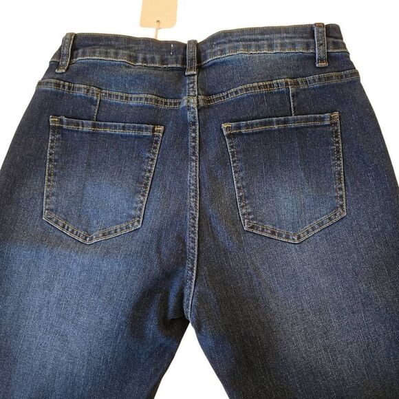 NWT Vipones Womens High Rise Zip Fly Bootcut Denim jeans Blue Size 10 - Picture 5 of 12